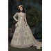 GREY INDIAN DESIGNER WESTERN WEDDING AND BRIDAL ANARKALI GOWN